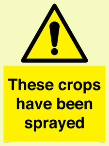 These crops have been sprayed